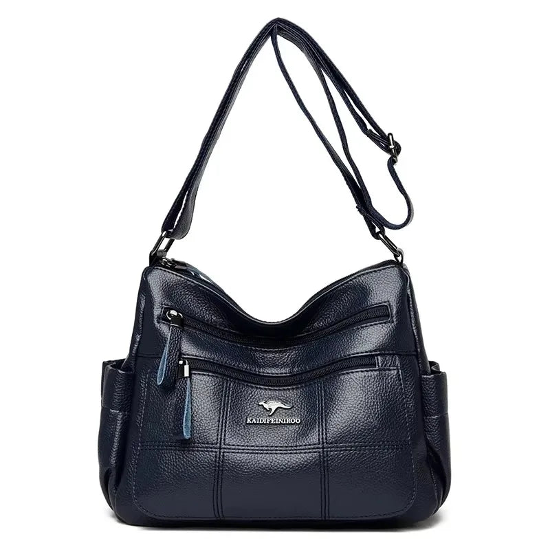 Variant image for Women's Crossbody Bag Black Medium Leather-18