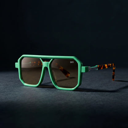 Oversized Geometric Sunglasses – product view | Hensley London