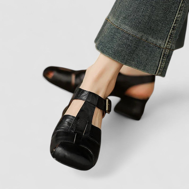 Women's Mary Jane Shoes Black Synthetic Orthopaedic Comfort - 9