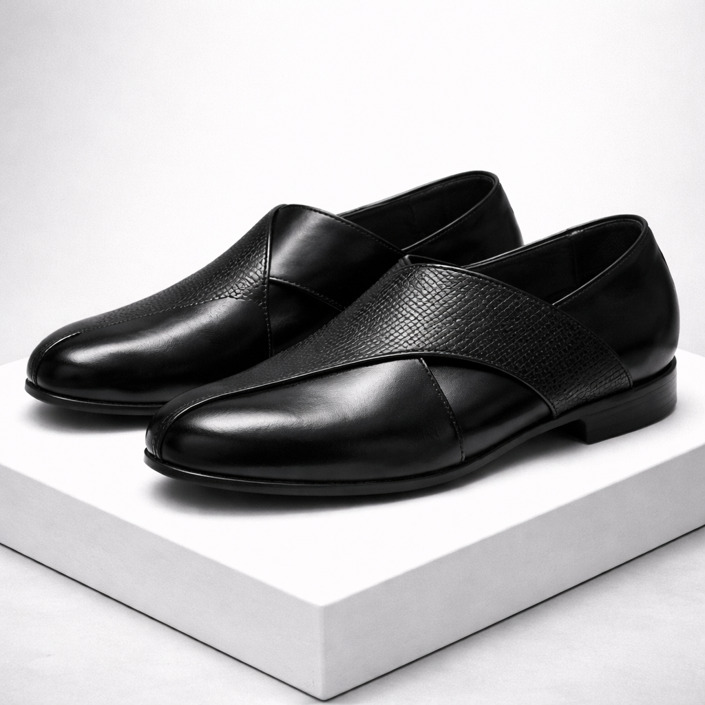 Men's Leather Loafers – Orthopedic Cushioned Footbed