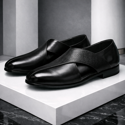 Men's Leather Loafers – Orthopedic Cushioned Footbed