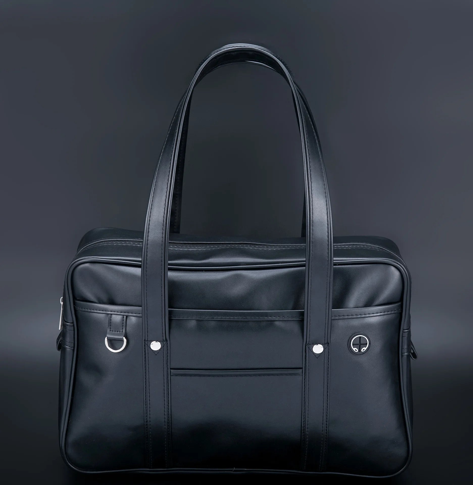 Variant image for Girls' Waterproof Schoolbag Black One-Shoulder Size One-Size PU-1