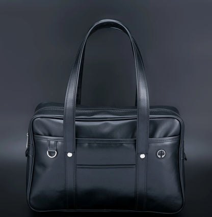 Variant image for Girls' Waterproof Schoolbag Black One-Shoulder Size One-Size PU-1