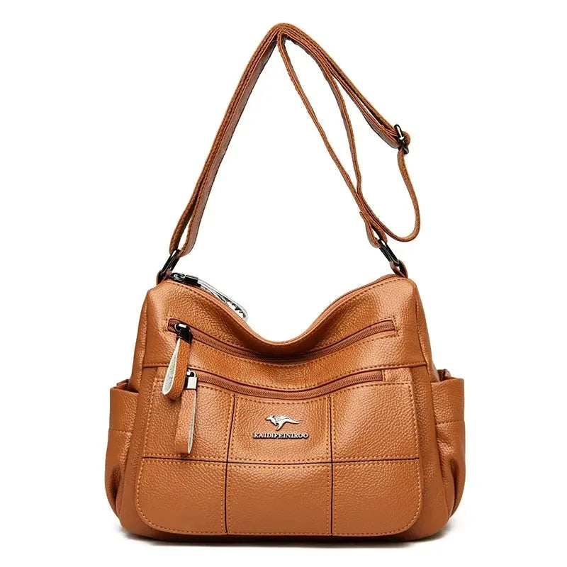 Variant image for Women's Crossbody Bag Black Medium Leather-8