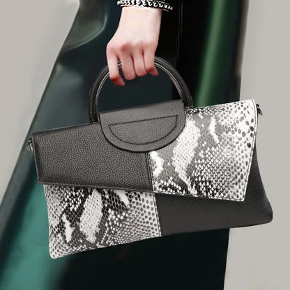 Variant image for Women's Crossbody Bag Black One Size PU Leather Alligator Pattern-1