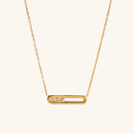 Sculpted Gold Pendant Necklace with Hypoallergenic Gold Chain – Minimalist Jewelry for Everyday Wear 0