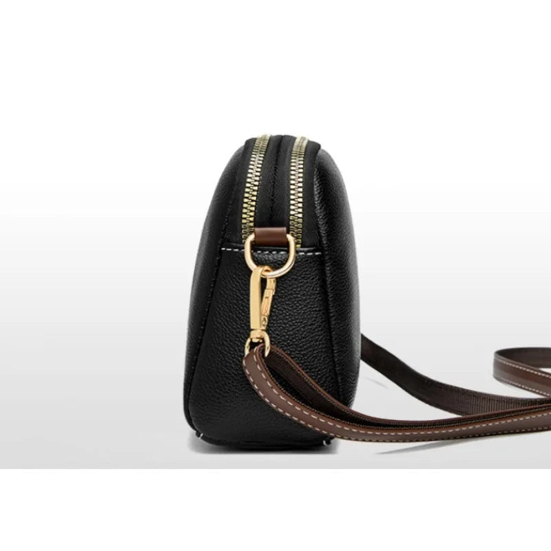 Women's Crossbody Bag Black One Size Genuine Leather-5