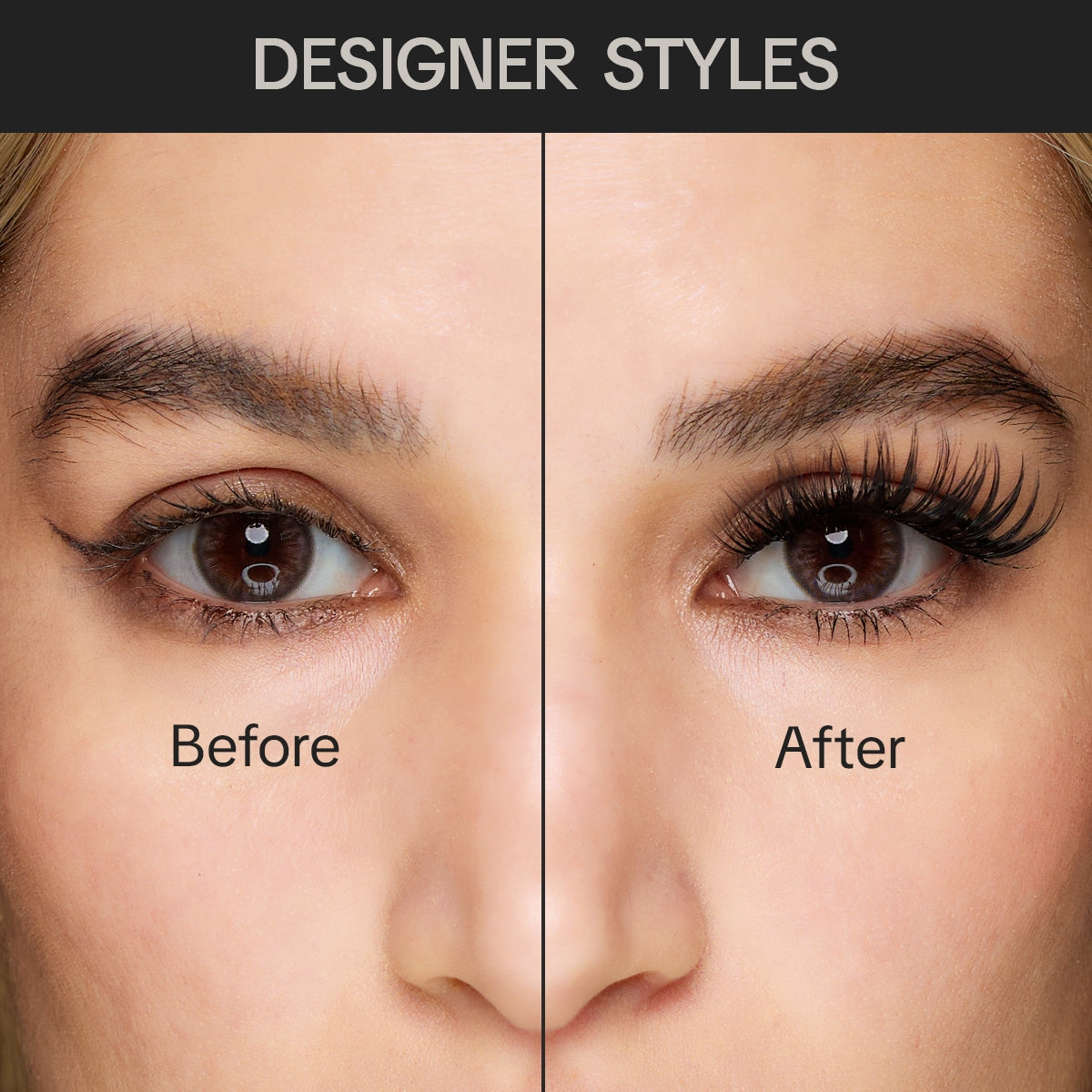 Women's False Eyelashes Kit Black PBT Material for All Occasions - 3