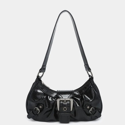 Variant image for Women's Shoulder Bag Brown One Size Leather Retro Style-4
