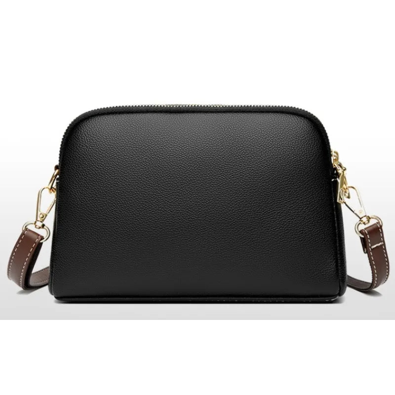 Women's Crossbody Bag Black One Size Genuine Leather-3