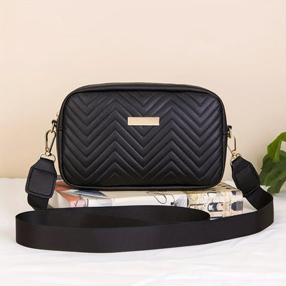 Women's Crossbody Bag Black Mini Size PU Leather-2