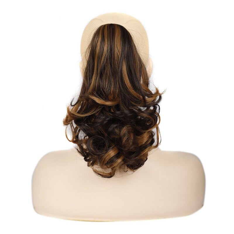 Short Wavy Ponytail Claw Clip-In Hair Extensions – 12 Inch, Natural Look, High-Temperature Fiber 3