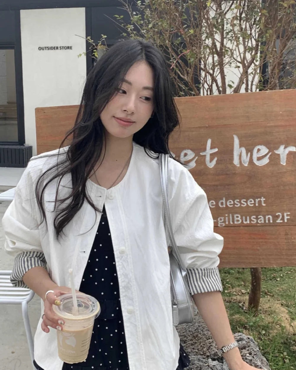 Sleek Women's Casual Jacket | Cotton-Nylon Blend, Loose Fit 6