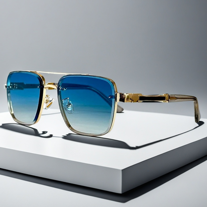 Women's Classic Aviator Sunglasses – detail view | Hensley London