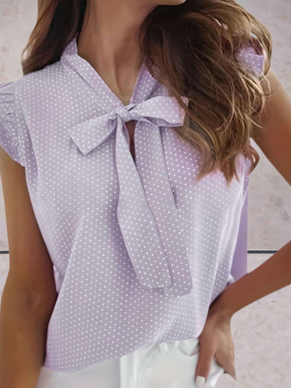 Sleeveless Polka Dot Summer Top for Women – Lightweight and Stylish Casual Wear 4