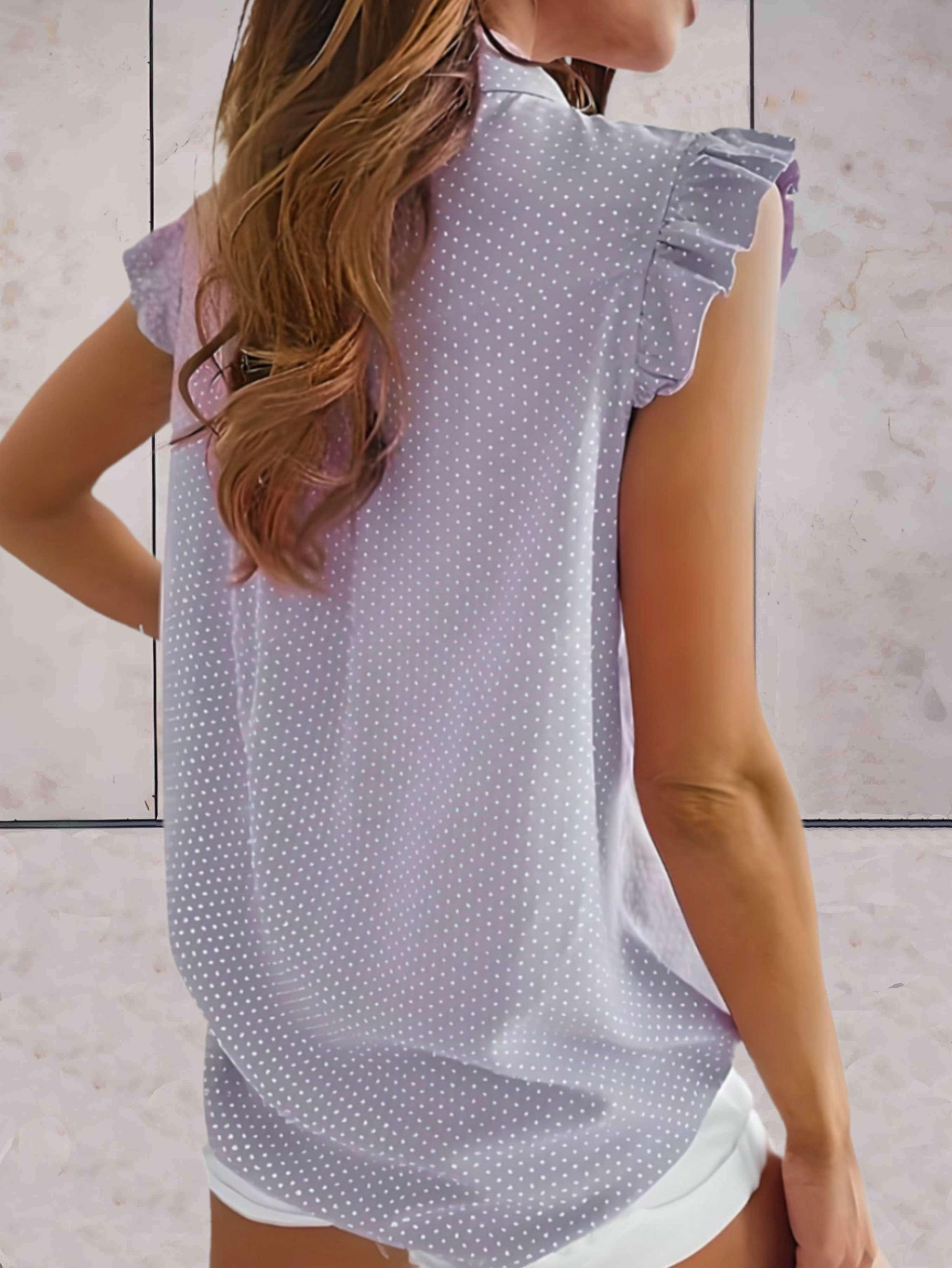 Sleeveless Polka Dot Summer Top for Women – Lightweight and Stylish Casual Wear 5