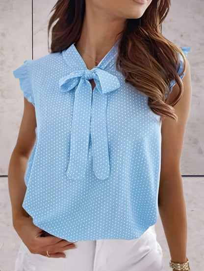 Sleeveless Polka Dot Summer Top for Women – Lightweight and Stylish Casual Wear 6