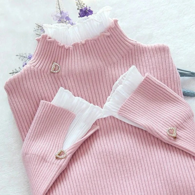 Slim-Fit Winter Turtleneck Long Sleeve Sweater Tops 0