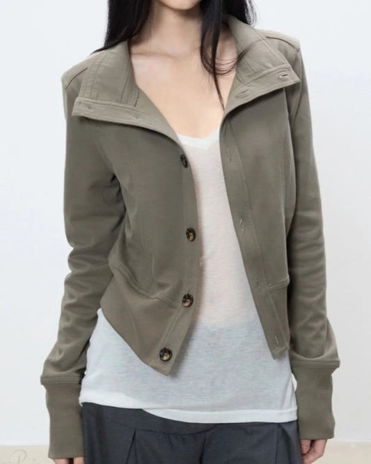 Sleek Women's Jacket | Regular Fit Turtleneck, Casual Style 1