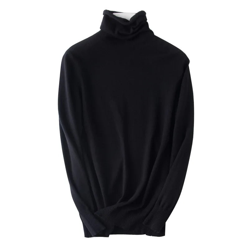 Slim Fit Basic Turtleneck Pullover Sweater 14