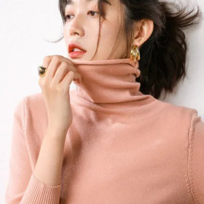 Slim Fit Basic Turtleneck Pullover Sweater 5