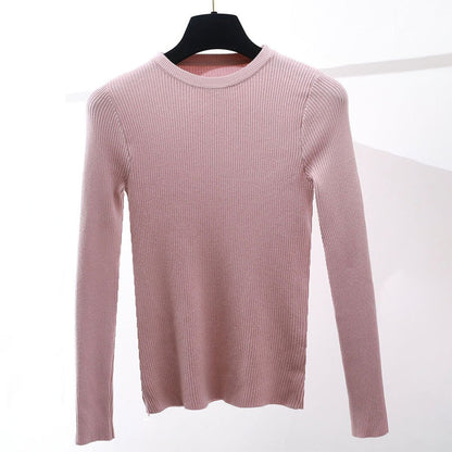 Slim Fit O-Neck Knitted Long Sleeve Pullover Sweaters 13