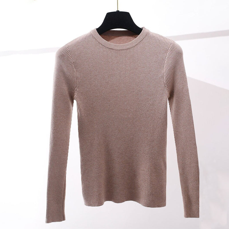 Slim Fit O-Neck Knitted Long Sleeve Pullover Sweaters 15