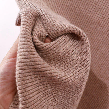 Slim Fit O-Neck Knitted Long Sleeve Pullover Sweaters 7