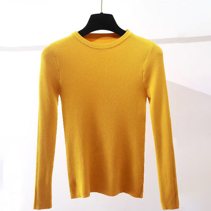 Slim Fit O-Neck Knitted Long Sleeve Pullover Sweaters 9