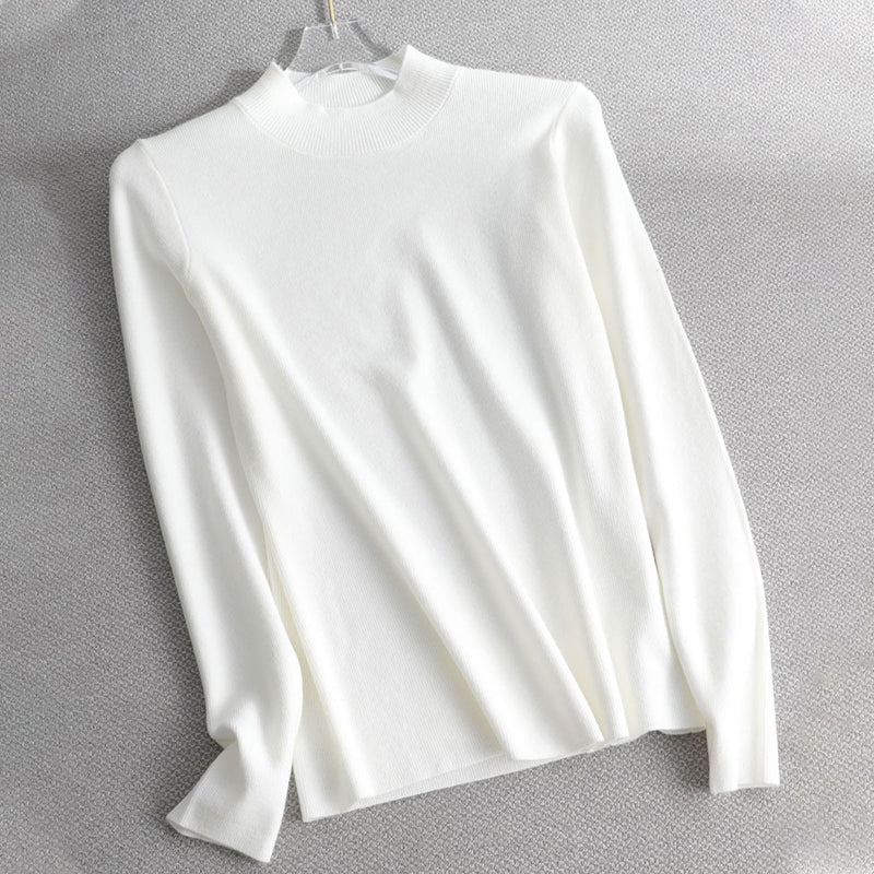 Slim Fit Turtleneck Long Sleeve Pullover Sweaters 10