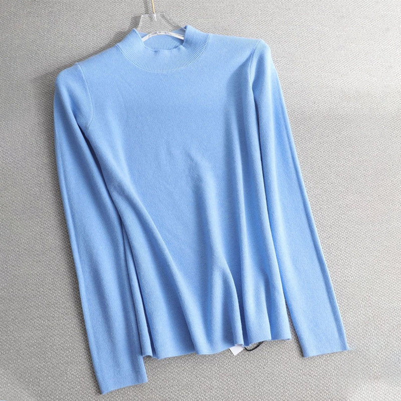 Slim Fit Turtleneck Long Sleeve Pullover Sweaters 13