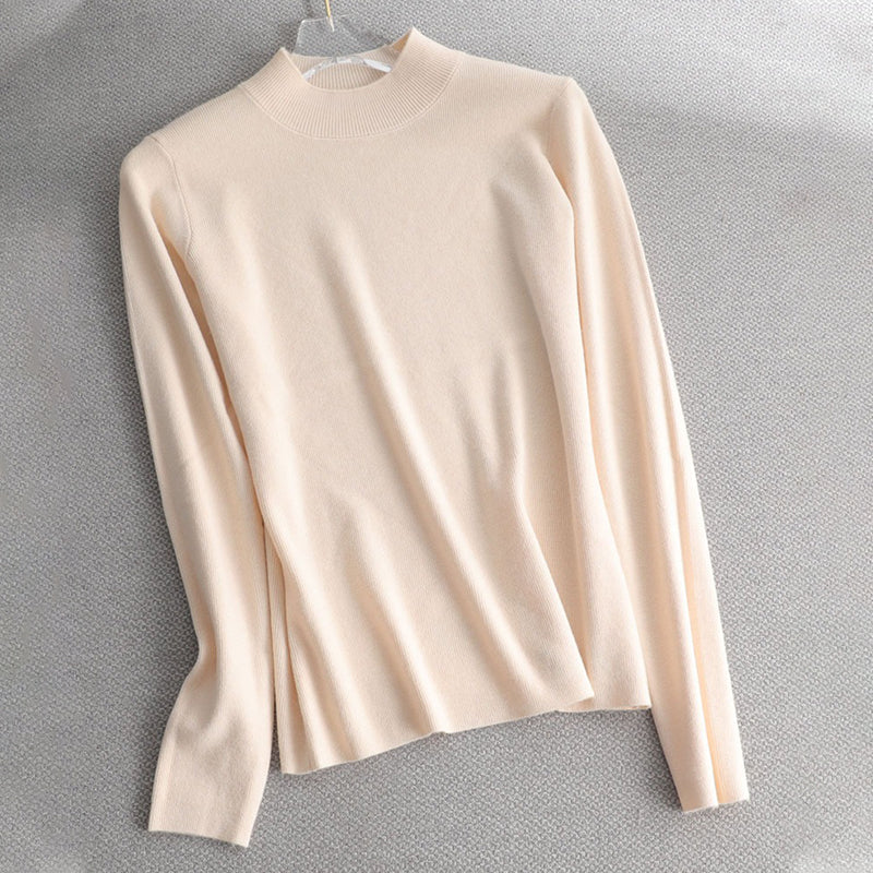 Slim Fit Turtleneck Long Sleeve Pullover Sweaters 14