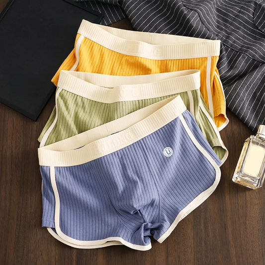 Men's Cotton Stretch Briefs 3-Pack – studio view 1 | Hensley London