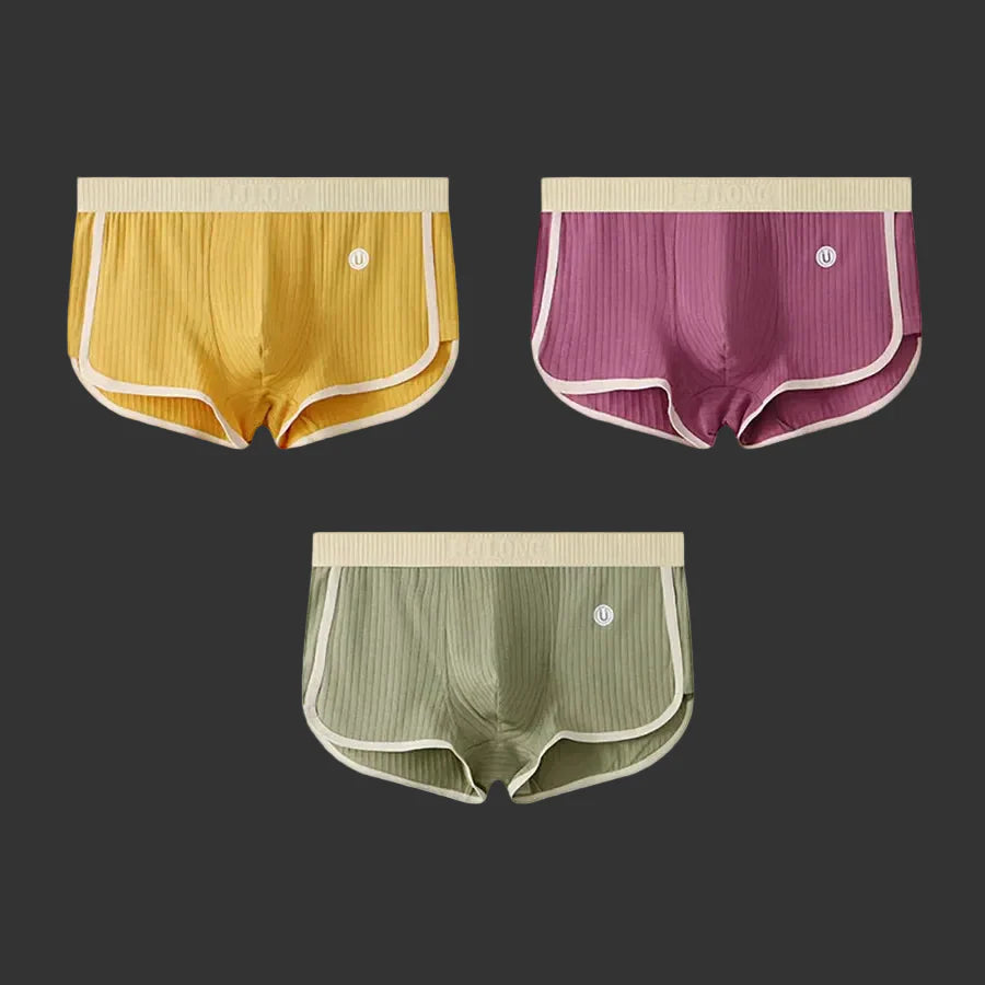Men's Cotton Stretch Briefs 3-Pack – studio view 2 | Hensley London