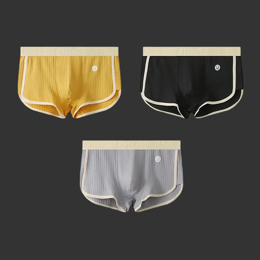 Men's Cotton Stretch Briefs 3-Pack – studio view 3 | Hensley London