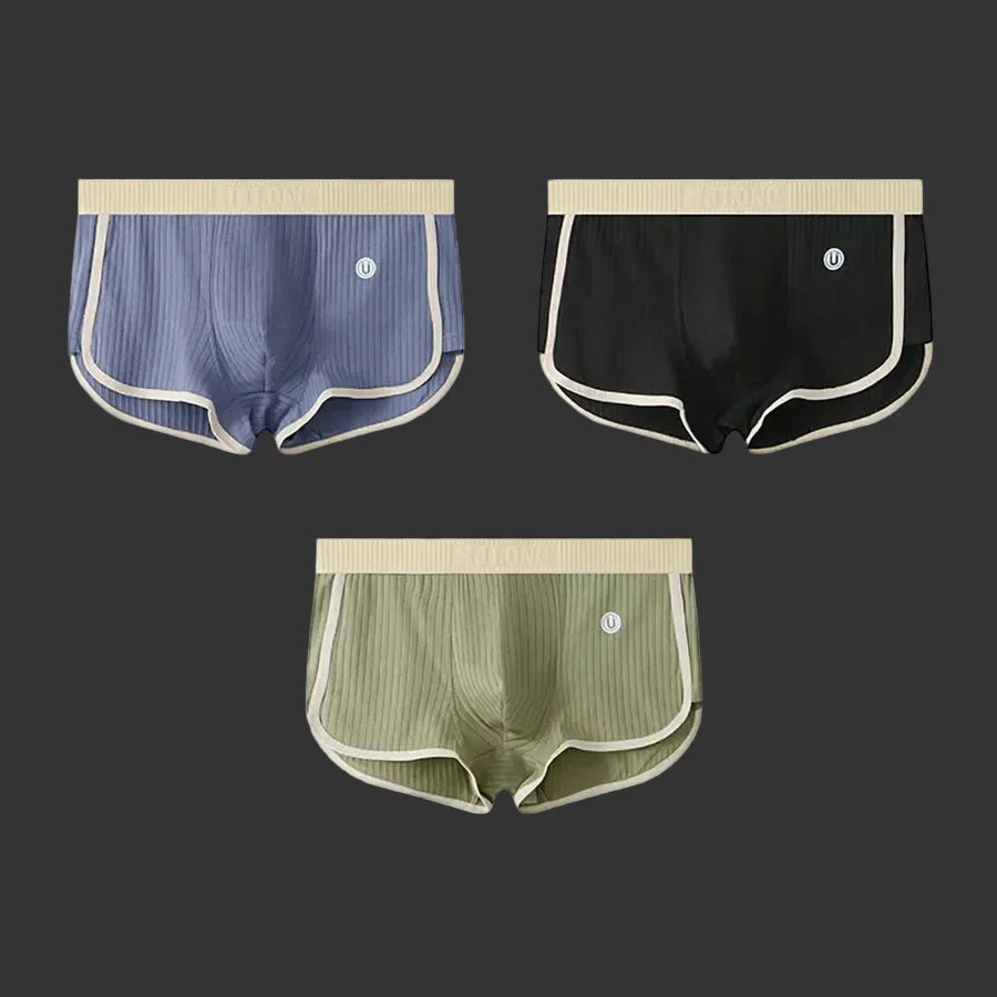 Men's Cotton Stretch Briefs 3-Pack – studio view 4 | Hensley London