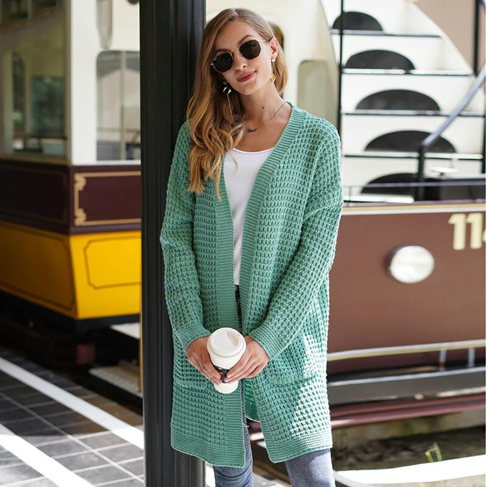 Soft and Cozy Knitted Long Sleeve Cardigan Sweater 1