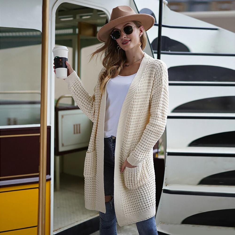 Soft and Cozy Knitted Long Sleeve Cardigan Sweater 11