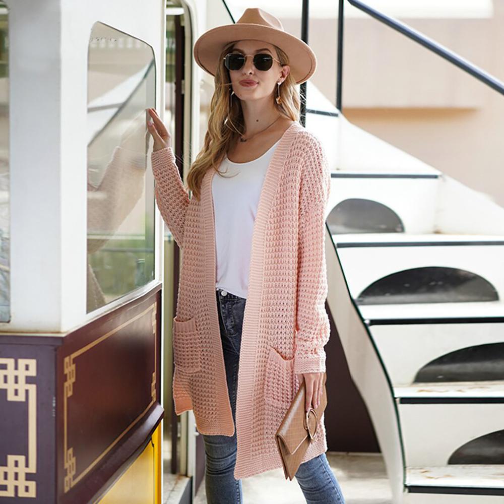 Soft and Cozy Knitted Long Sleeve Cardigan Sweater 12