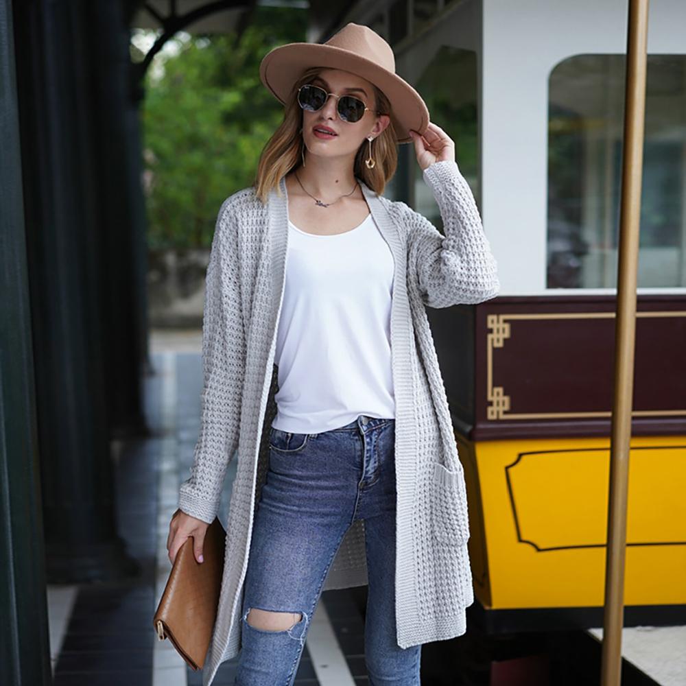 Soft and Cozy Knitted Long Sleeve Cardigan Sweater 5
