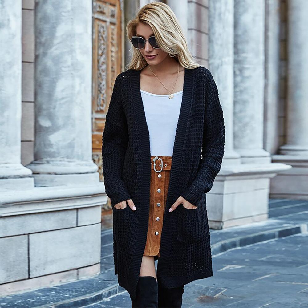Soft and Cozy Knitted Long Sleeve Cardigan Sweater 7
