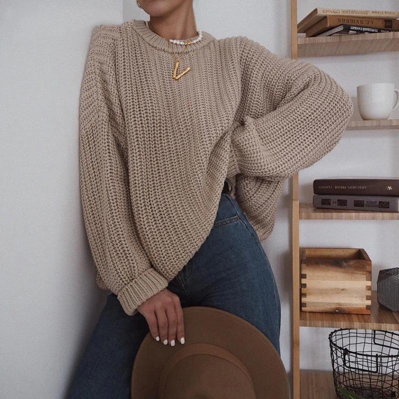 Soft and Warm Knitted Oversized Sweater 2