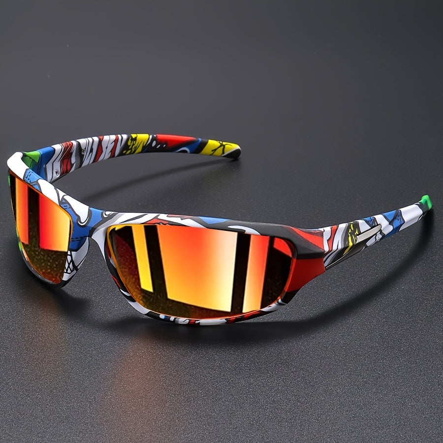 Men's Polarized Sport Wrap Sunglasses – product view | Hensley London