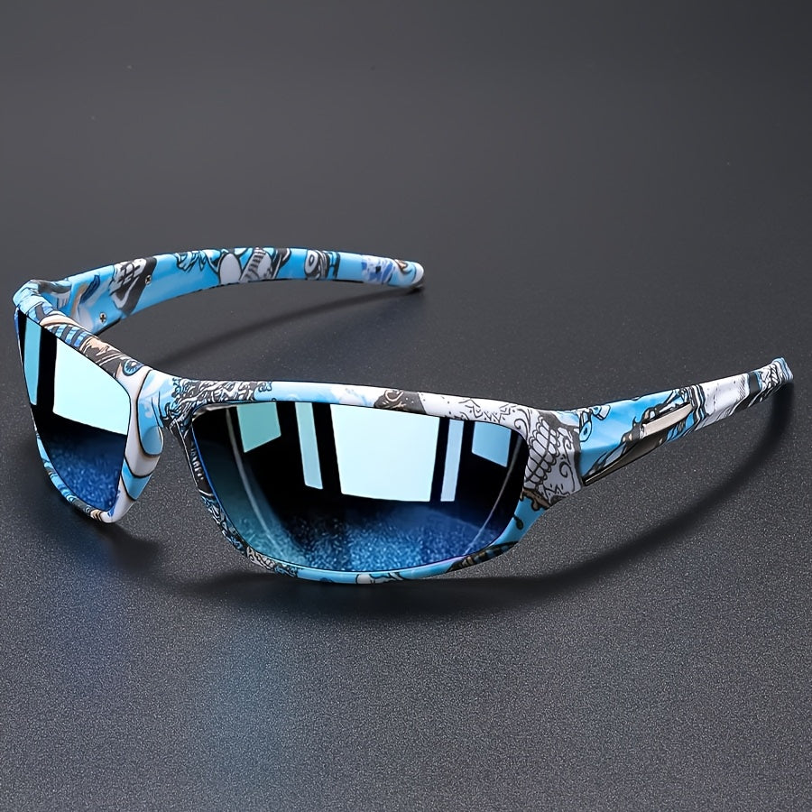 Men's Polarized Sport Wrap Sunglasses – product view | Hensley London