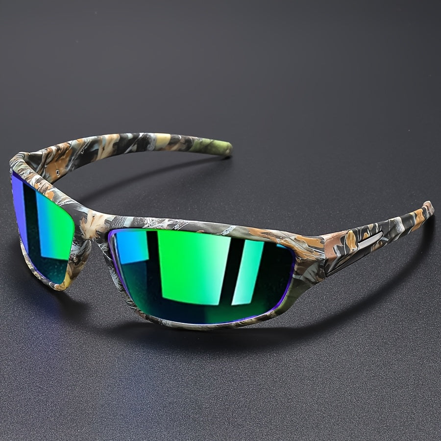 Men's Polarized Sport Wrap Sunglasses – product view | Hensley London