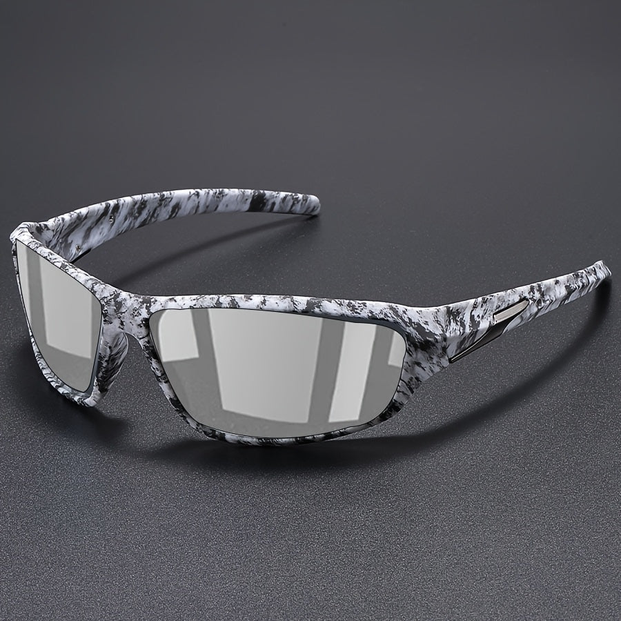 Men's Polarized Sport Wrap Sunglasses – product view | Hensley London