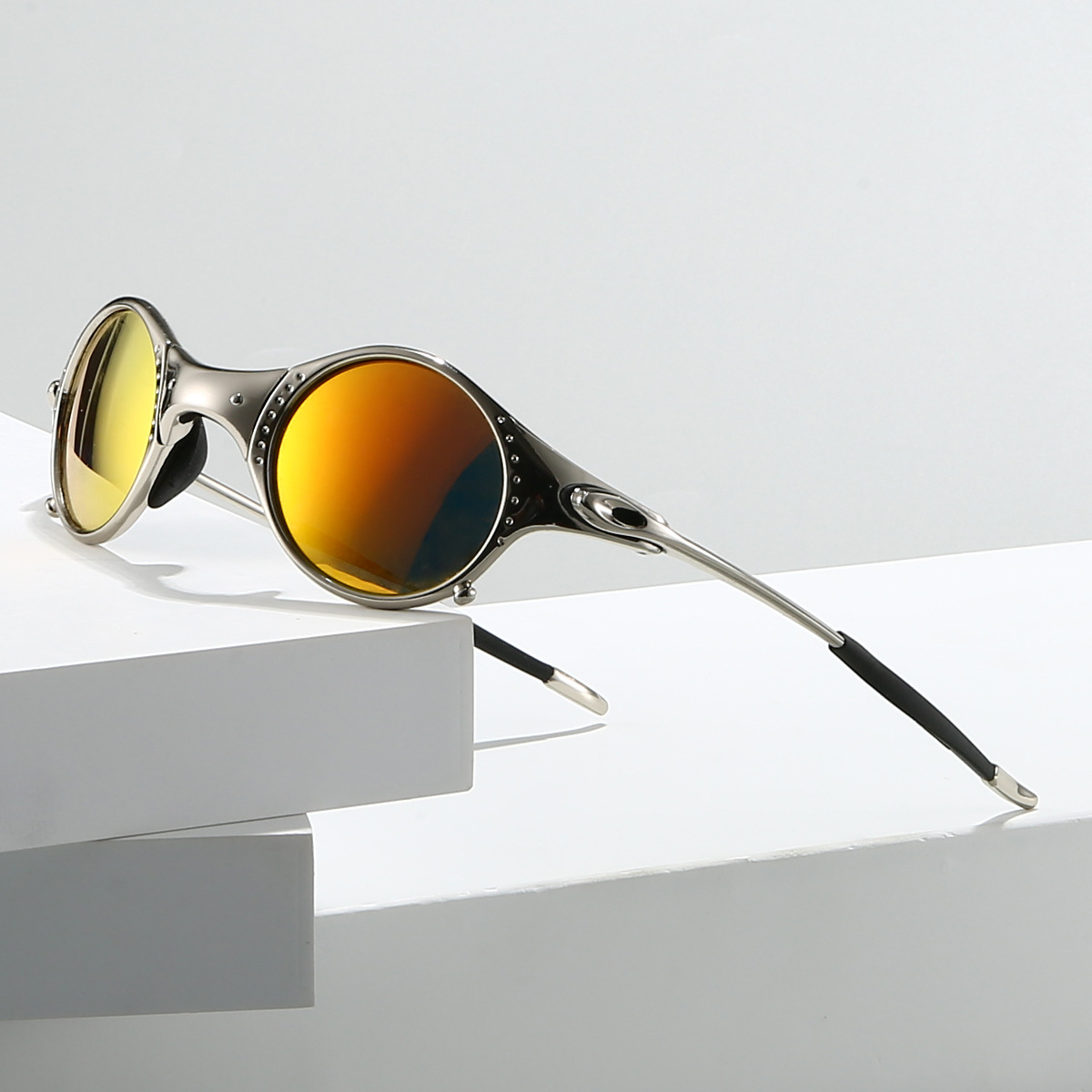 Polarized Sport Sunglasses in Sunrise – front view | Hensley London