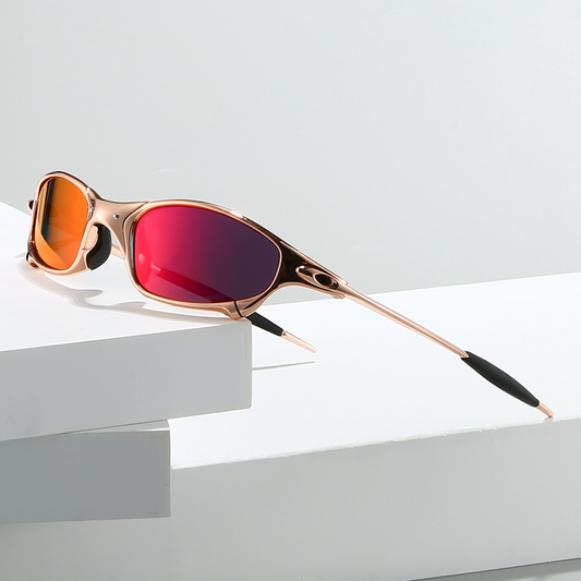 Men's Polarized Sport Sunglasses in Sunset – front view | Hensley London