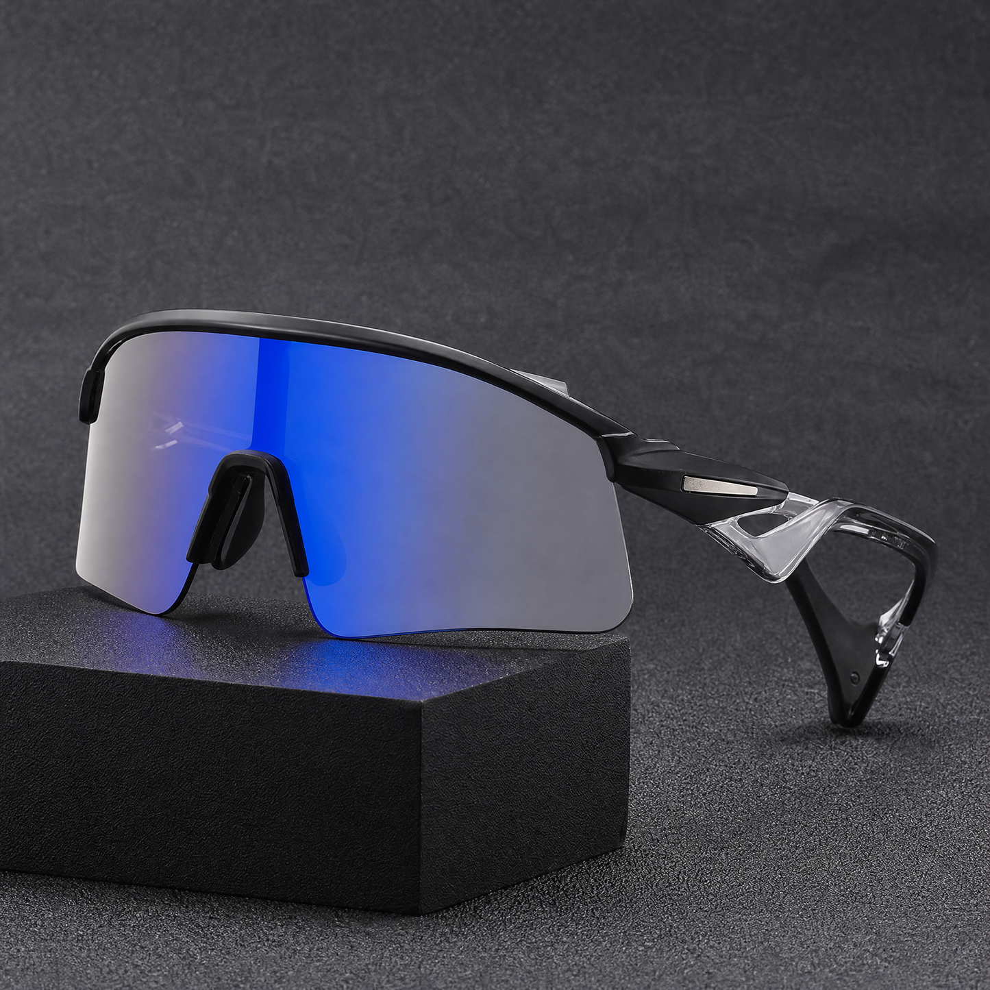 Women's Polarized Sport Sunglasses in Ocean Black – product view | Hensley London