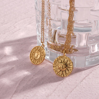 Soleil Gold Necklace – Ethically Sourced Stainless Steel with 18k Gold Plating, Hypoallergenic, Water and Sweat Resistant 4